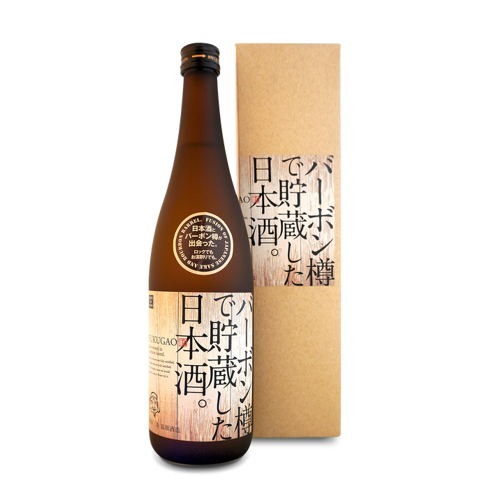 FUKUGAO SAKE STORED IN BOURBON BARREL